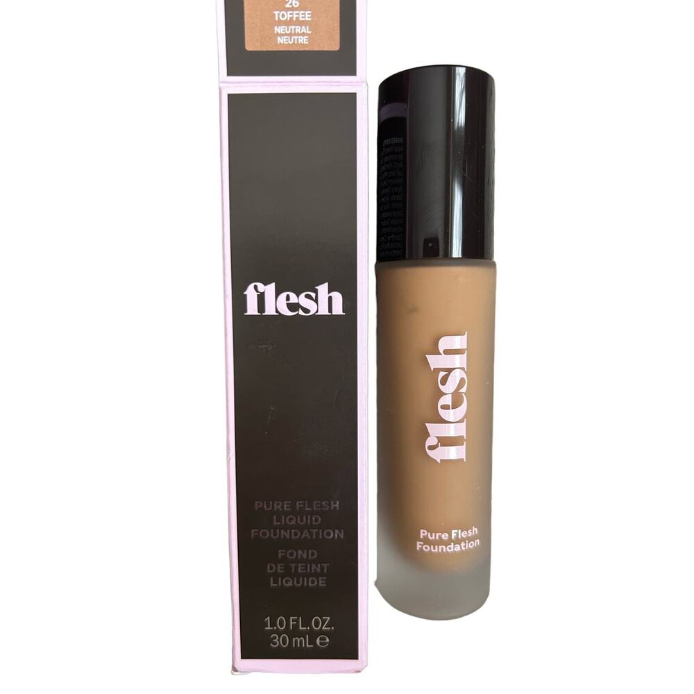 Flesh - Pure Flesh Liquid Face Foundation - #26 Toffee Neutral *NEW*
